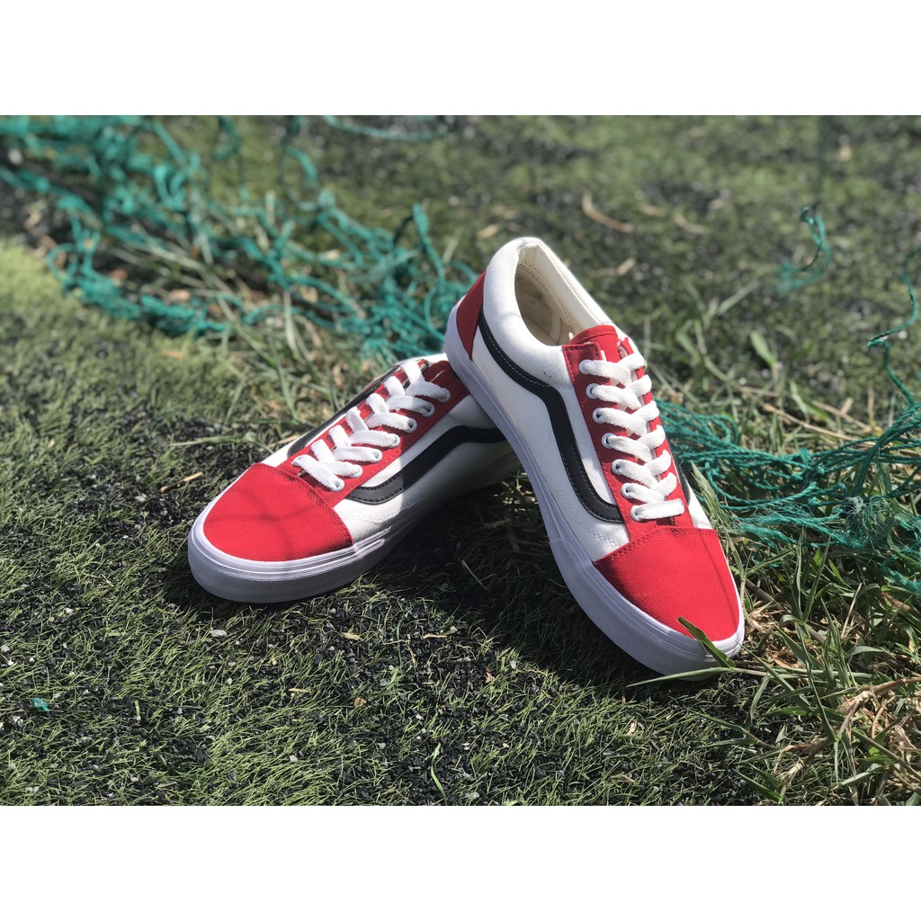 [ Full Hộp ] GIÀY OLD TRẮNG MŨI ĐỎ + FULL BOX | BigBuy360 - bigbuy360.vn