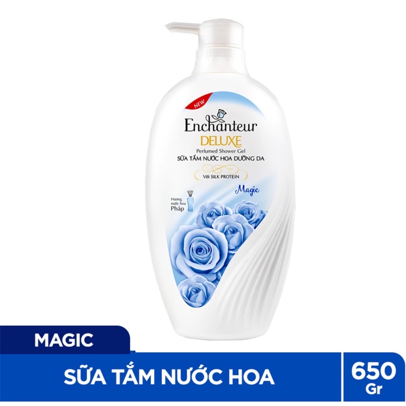 SỮA TẮM NƯỚC HOA DƯỠNG DA ENCHANTEUR 650g