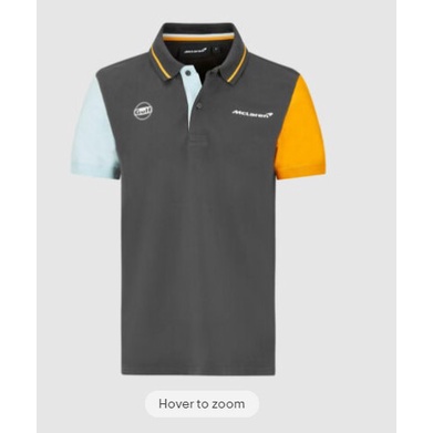 Áo sơ mi ngắn tay F1 McLaren Team McLaren mới dành cho nam Áo sơ mi ngắn tay khô nhanh