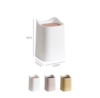 Desktop fun cute cartoon high quality creative small trash can plastic debris container office basket trash can