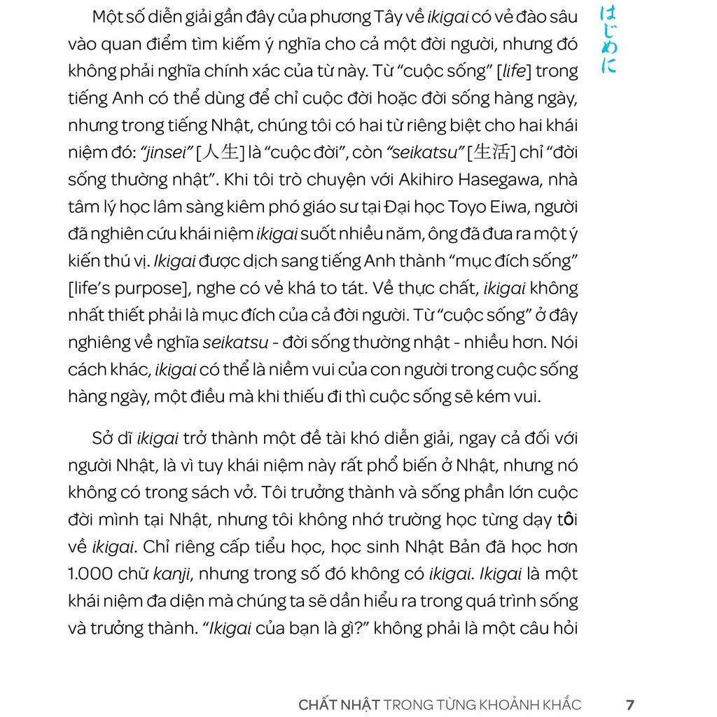 Sách-Ikigai chất Nhật trong từng khoảnh