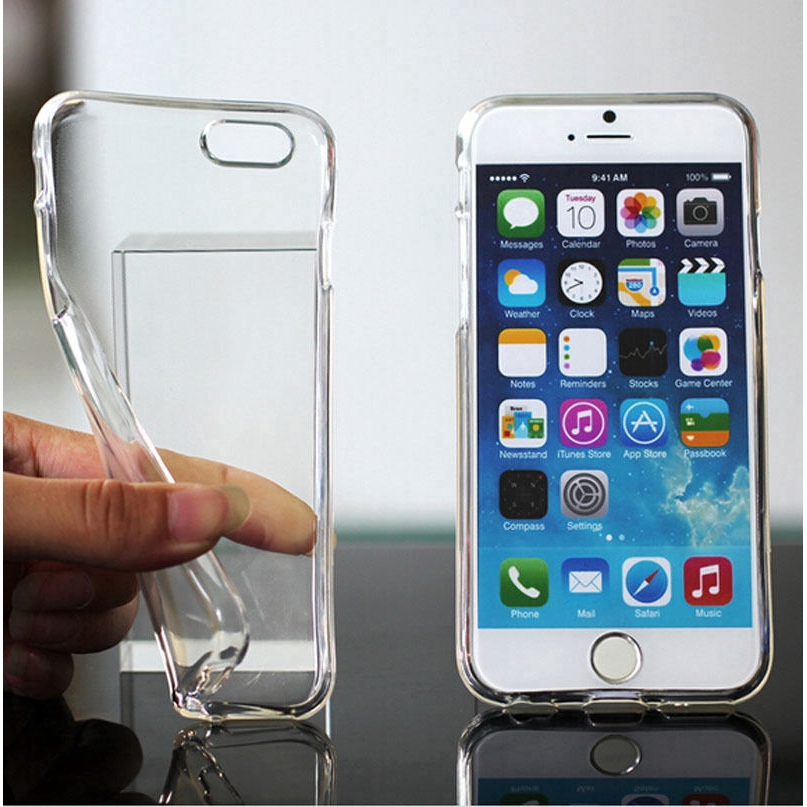 Ốp điện thoại TPU Silicone trong suốt thời trang cho iPhone 6S Plus