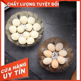 Vỉ hấp xòe , Rổ hấp - vỉ hấp - xửng hấp inox xòe gấp gọn, Vừa Mọi Kích Thước Nồi