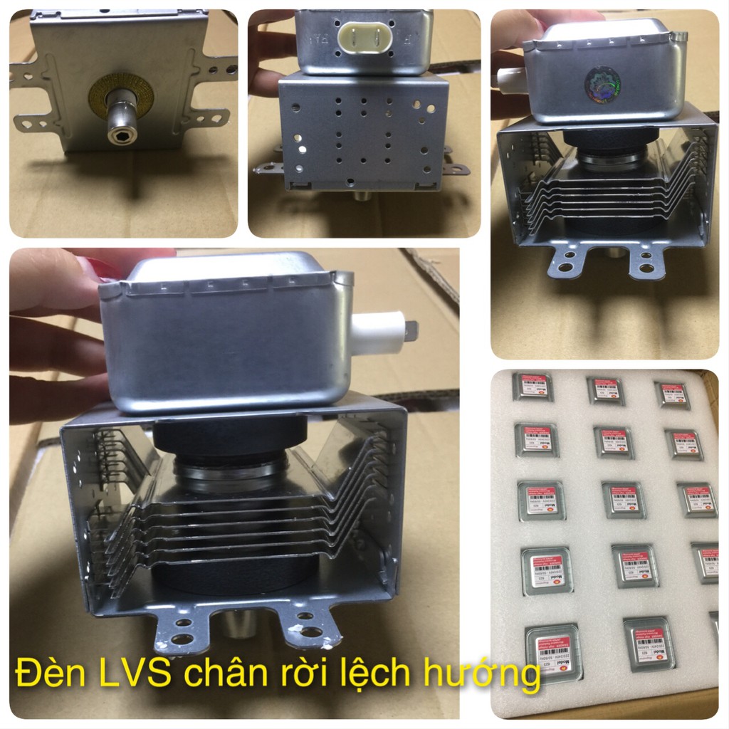 Đèn lò vi sóng - đèn magnetron - viba - cục nóng chân rời khác hướng tản nhiệt - Chân rời khác hướng - rời khác hướng