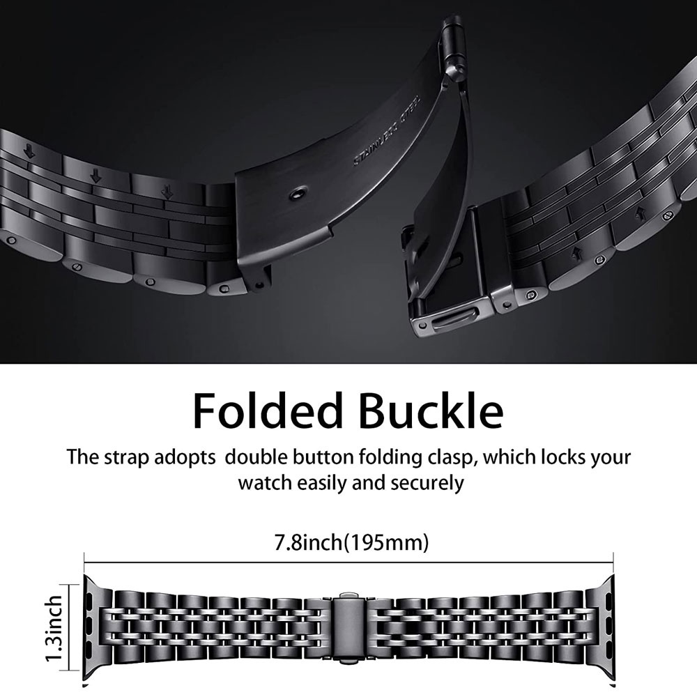 Dây Đeo Inox Thay Thế Cho Đồng Hồ Thông Minh Apple Watch 44mm 42mm 45mm Series 7/6/5/4/3/2/1