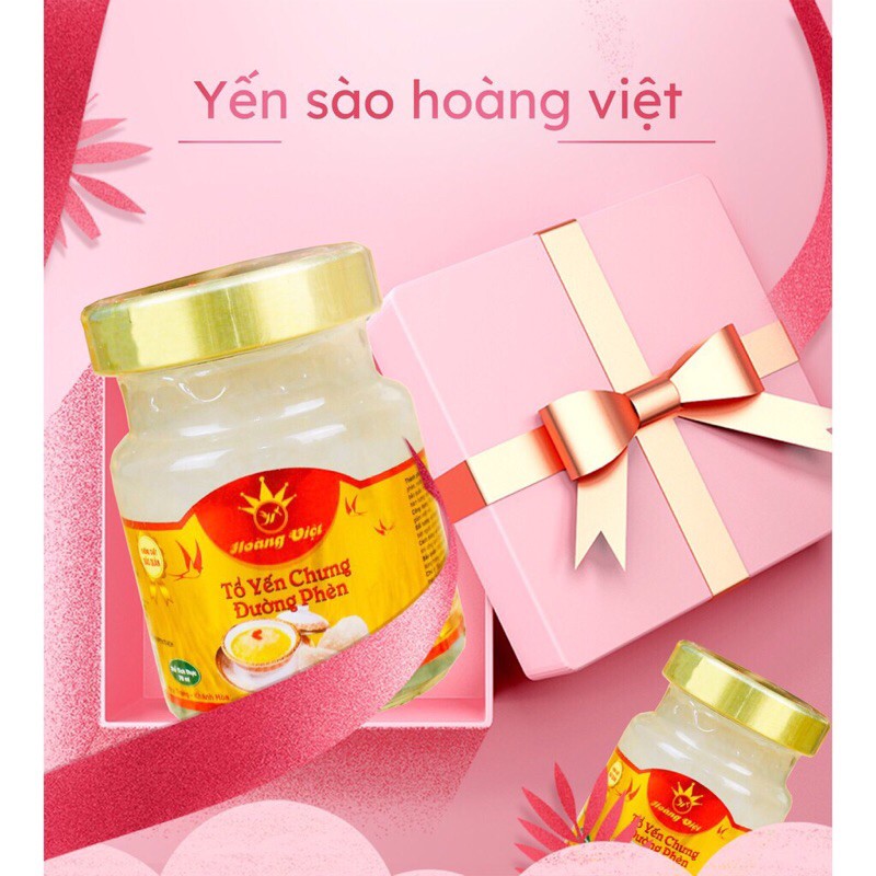 (MUA 10 TẶNG 1) TỔ YẾN CHƯNG ĐƯỜNG PHÈN HOÀNG VIỆT NHA TRANG-  KHÁNH HOÀ dung tích 70ml