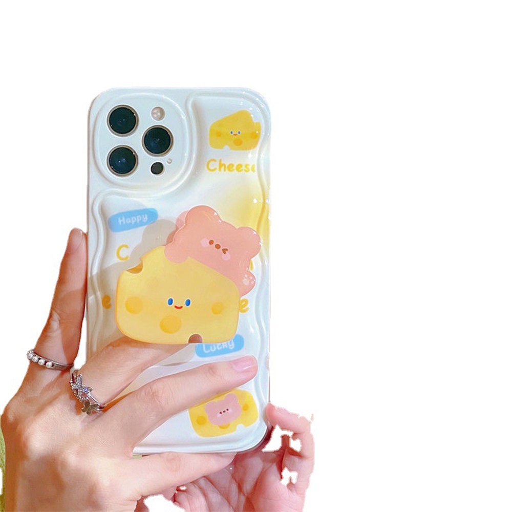 Giá Đỡ Điện Thoại Hình Miếng Phô Mai Dễ Thương