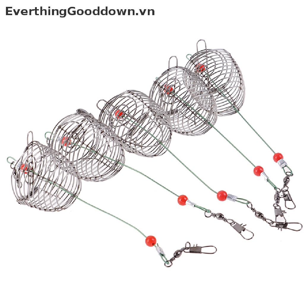 5 Lồng Giữ Mồi Câu Cá Bằng Thép Không Gỉ