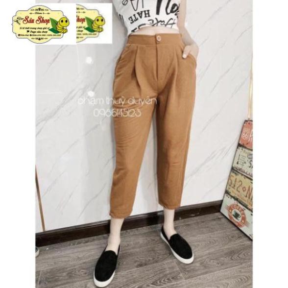 Quần Đũi Nữ /FREESHIP/ Quần Đũi Dáng Baggy 1 Cúc Cao Cấp | BigBuy360 - bigbuy360.vn