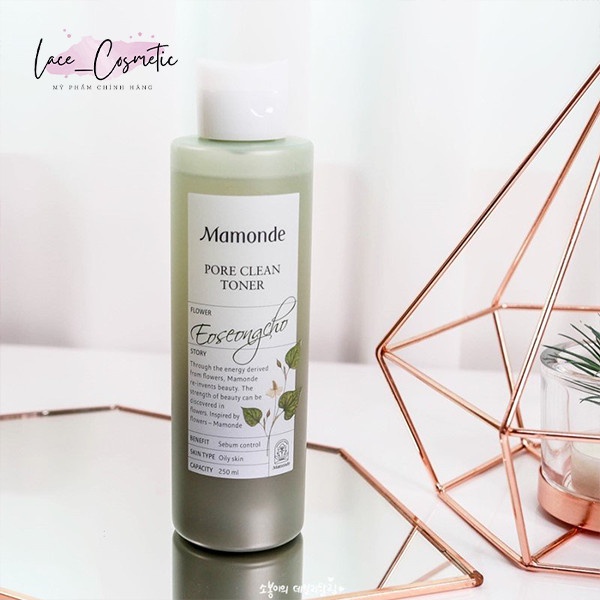 Nước hoa hồng Mamonde Toner Diếp Cá Màu Xanh Cho Da Dầu Mụn 250ml - LACE COSMETIC