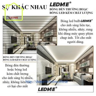 Bóng đèn Led Ledme 7W Tiêu chuẩn châu Âu Siêu sáng tiết kiệm  an toàn cho người và môi trường
