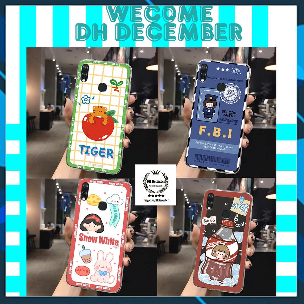 Ốp lưng dẻo Vsmart JOY 1 PLUS in hình 3D GẤU cute be@r, soda, happy day cực hot ,thời thượng