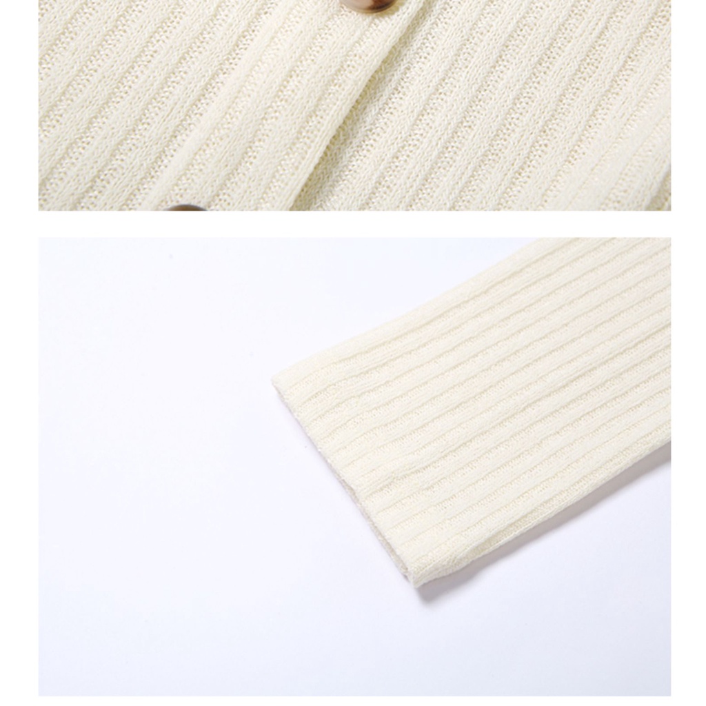 Áo Cardigan Dài Tay Cổ Yếm Kèm Áo Hai Dây Xinh Xắn Dành Cho Nữ