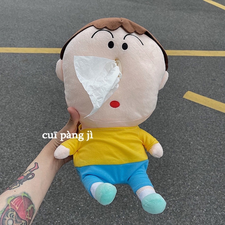 🇻🇳Giao hàng 24H🇻🇳35CM Hộp Đựng Khăn Giấy Hình Cậu Bé Bút Chì Đáng Yêu  Shin-Chan Nhồi Bông Đáng Yêu  dụng cho xe hơi