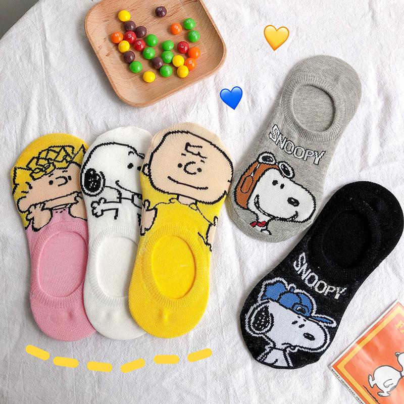 Vớ Cổ Thấp In Hình Chú Chó Snoopy Dễ Thương