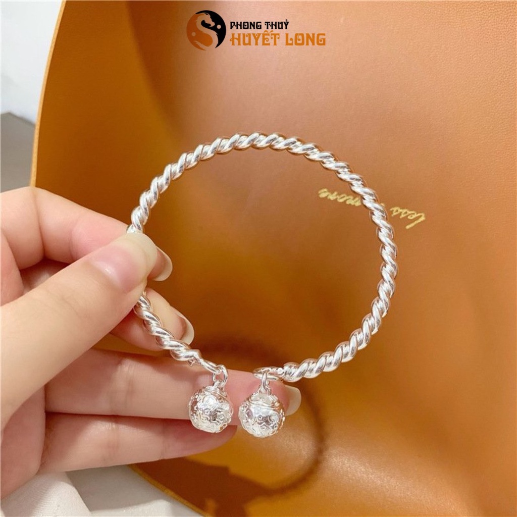Vòng Tay Bạc 925 Kiểu Rung Xoắn Thanh Lịch, Lắc Tay Nữ Bạc, Vòng Tay Bạc