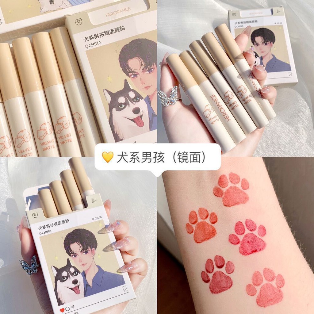 Set 5 Son Kem Lì Mịn Mượt Như Nhung Giữ Ẩm Môi Và Lên Màu Đẹp