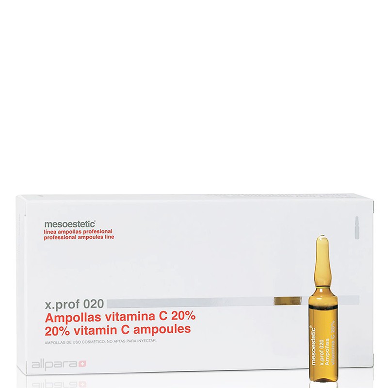 Tinh chất xoá thâm nám, chống lão hoá Mesoestetic Ampoules of Vitamin C 20% 20 ống