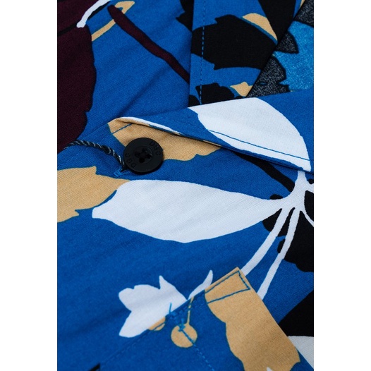 Áo sơ mi Nam ngắn tay DGCs thiết kế cổ Cuban trẻ trung họa tiết hoa độc đáo, chất vải thoáng mát SASNCB19M