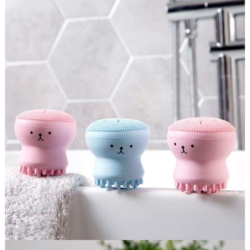 MVP1482 Cọ rửa mặt bạch tuộc tẩy tế bào chết dễ thương