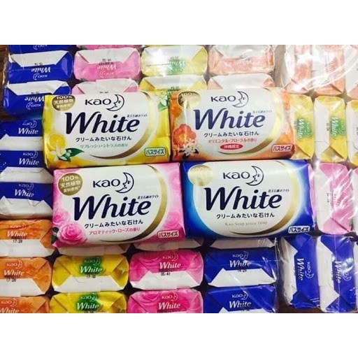 Bánh xà bông tắm Kao white 85g