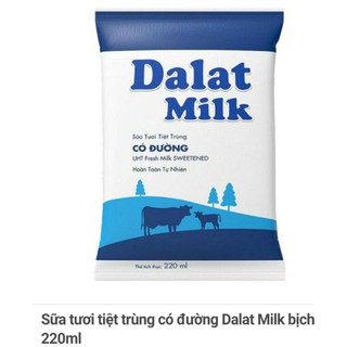 Lô 5 bịch sữa tiệt trùng đà lạt milk 220ml
