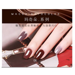 Sơn gel AS set 6 màu nâu MQ chai 15ml