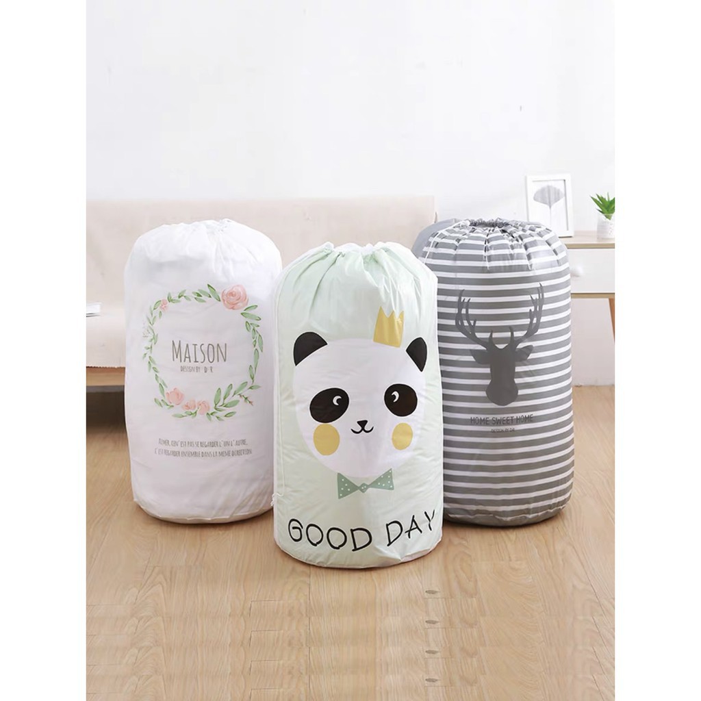 Túi đựng chăn màn quần áo đa năng 135 lít chống ẩm gấp gọn xuất Nhật cỡ lớn 2466