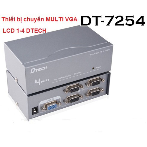 Thiết bị chuyển MULTI VGA LCD 1-4 DTECH DT-7254