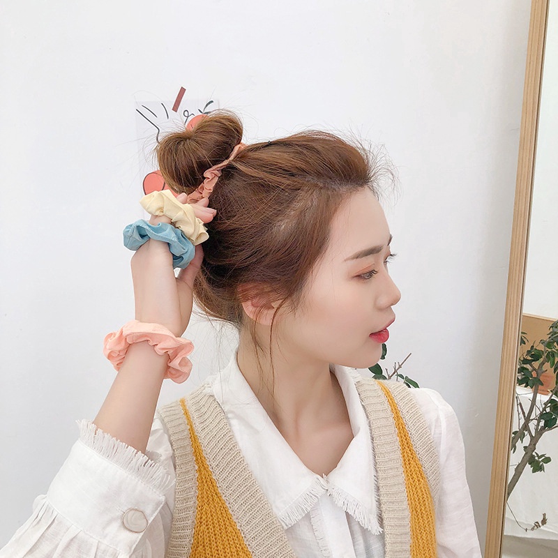 Dây cột tóc vải thời trang Hàn Quốc tùy chọn màu sắc dành cho nữ