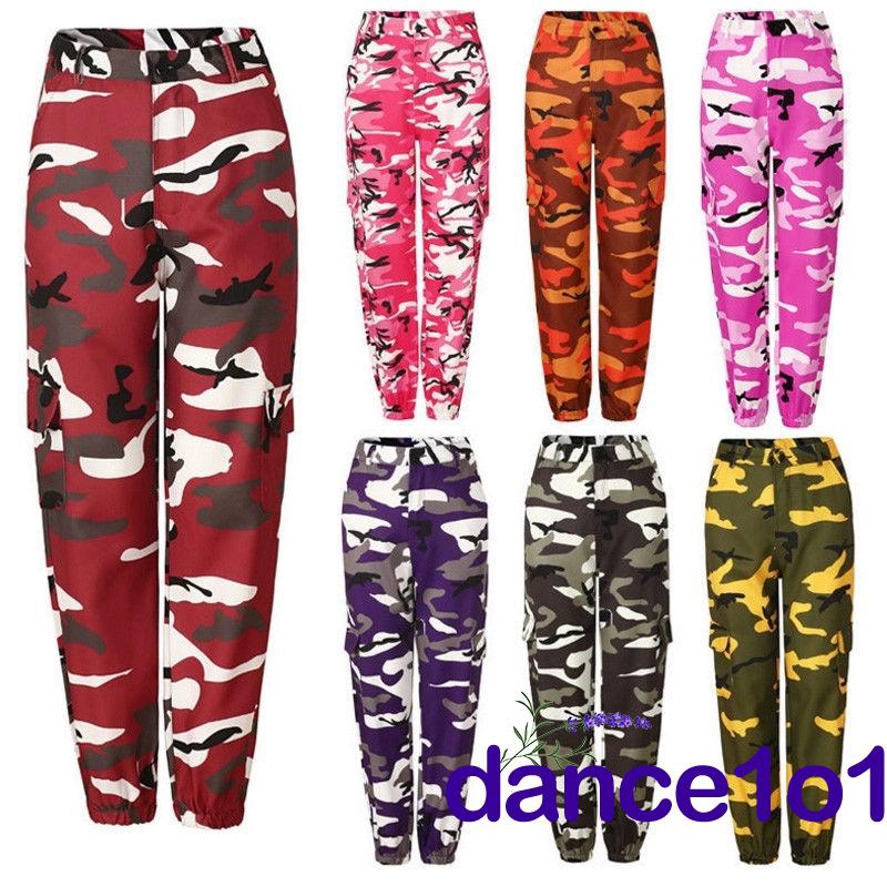 Quần lính Camou dài túi hộp thời trang cá tính phong cách độc đáo cho nữ | BigBuy360 - bigbuy360.vn