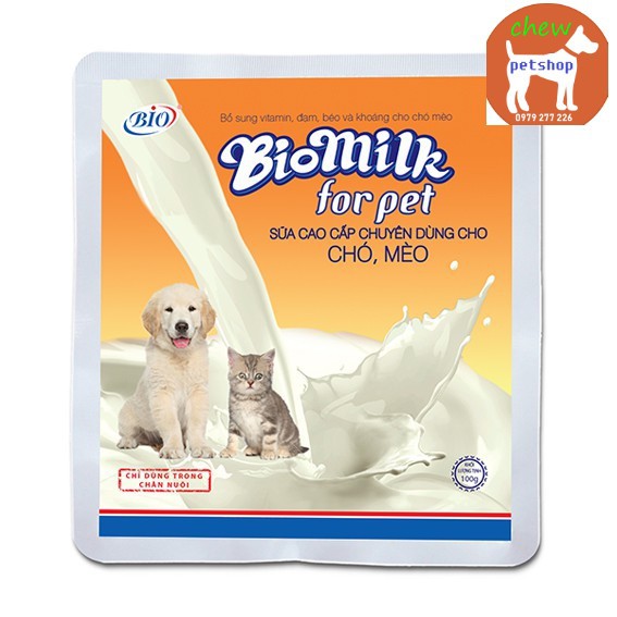 Sữa Cho Chó Mèo _BIO MILK_Phụ kiện chó mèo Chewpet
