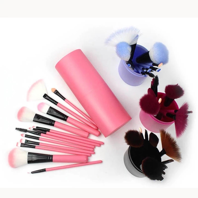 [Hàng mới về] 12 Cọ trang điểm chuyên nghiệp có hộp đựng sử dụng tiện lợi