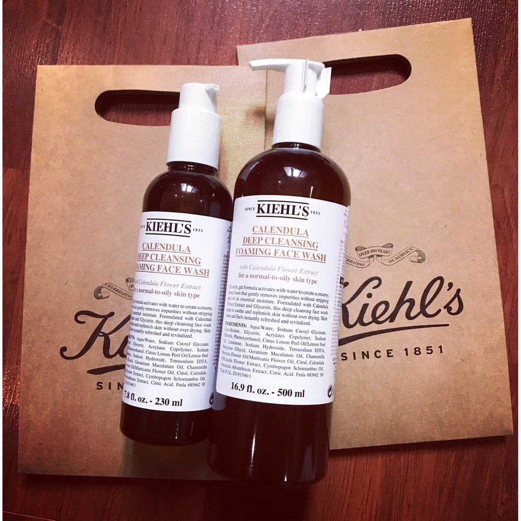 Sữa rửa mặt hoa cúc Kiehl's các size