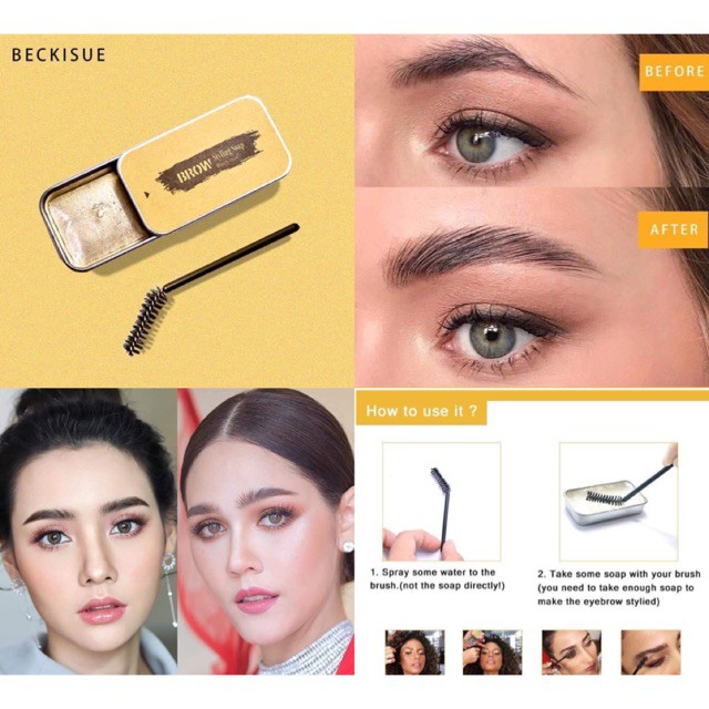 Sáp tạo dáng chân mày 3D Beckisue Styling Brow | BigBuy360 - bigbuy360.vn