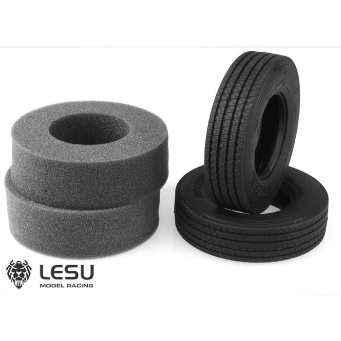 Lốp xe tải Lesu 1 / 14 RC cho xe điều khiển từ xa 1 / 14 2 chiếc.