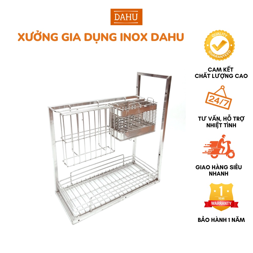 Giá đựng Dao Thớt inox, phụ kiện lắp tủ bếp để rất nhiều đồ như dao, thớt, đũa, thìa