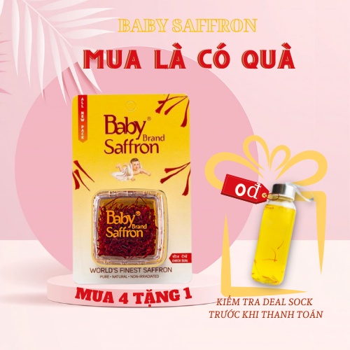 SAFFRON Nhụy Hoa Nghệ Tây Baby Saffron 1Gram [Date 10/2022]