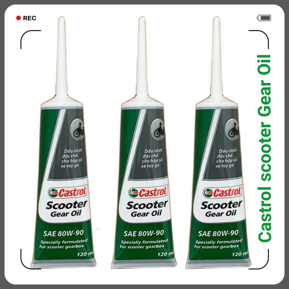 CASTROL SCOOTER GEAR OIL  SAE 80W _ 90 SẢN PHẨM CHUYÊN DỤNG " DẦU NHỚT ĐẶC CHẾ CHO HỘP SỐ XE TAY GA"