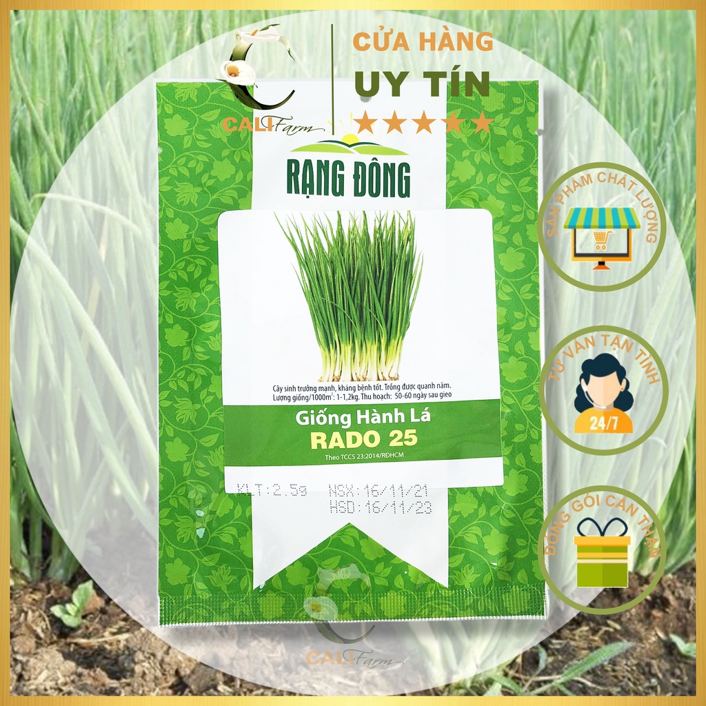 Hạt Giống Hành Lá Rado 25 (2,5gr)