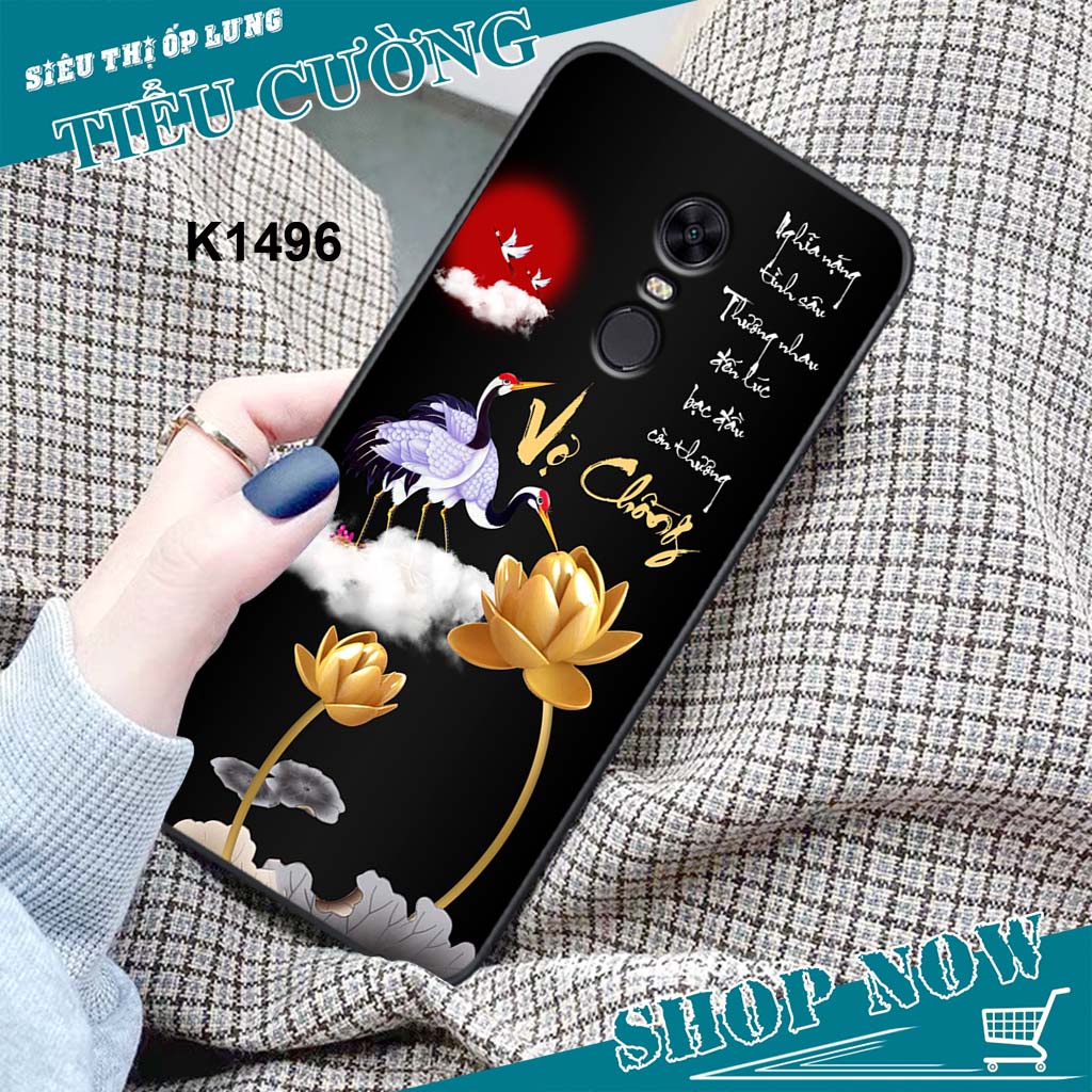 Ốp Xiaomi REDMI 5 / 5 PLUS in hình thời trang thư pháp RẺ BỀN ĐẸP