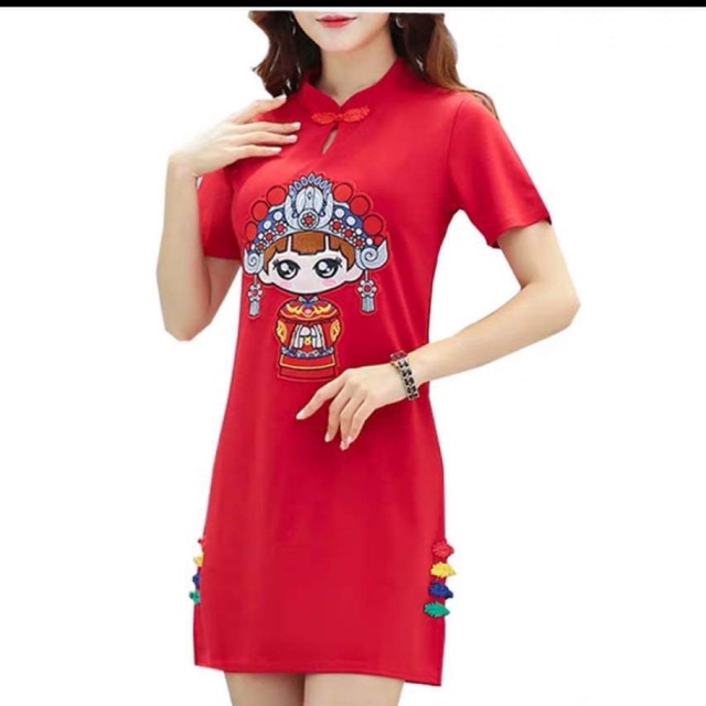 [ORDER] COMBO VÁY ĐỎ SƯỜN XÁM CAM