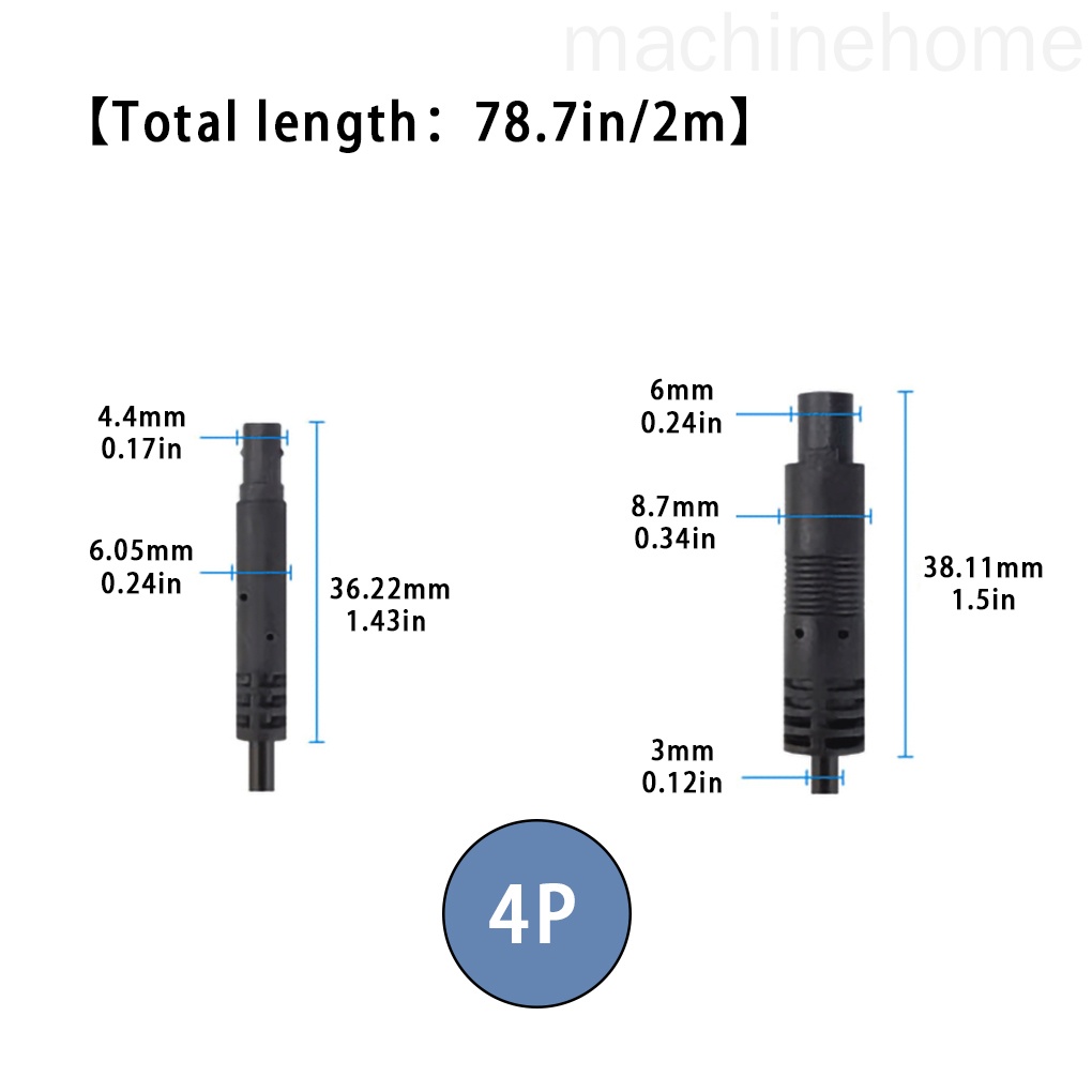 Dây cáp nối dài camera sau xe hơi 4 pin