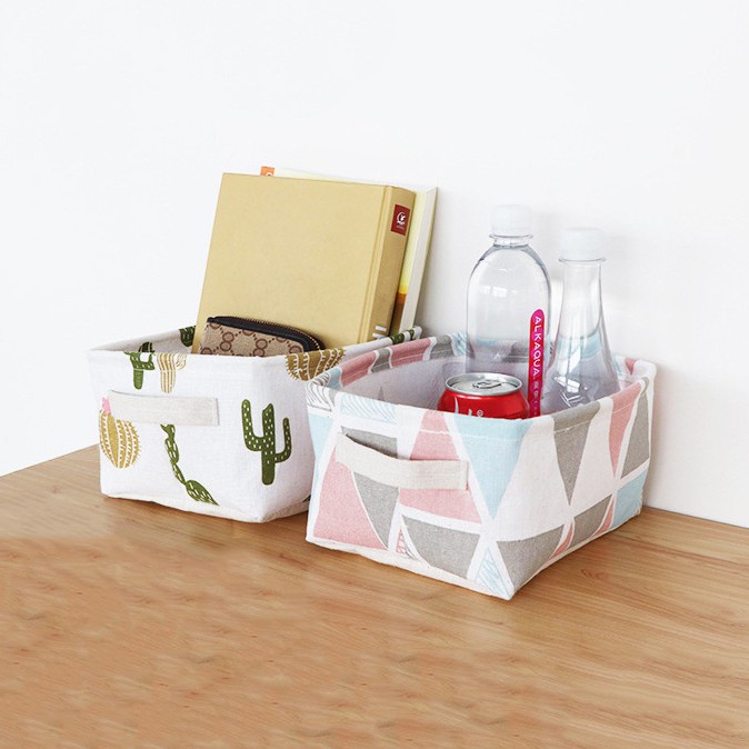 Giỏ vải đựng đồ cá nhân văn phòng/Hộp lưu trữ