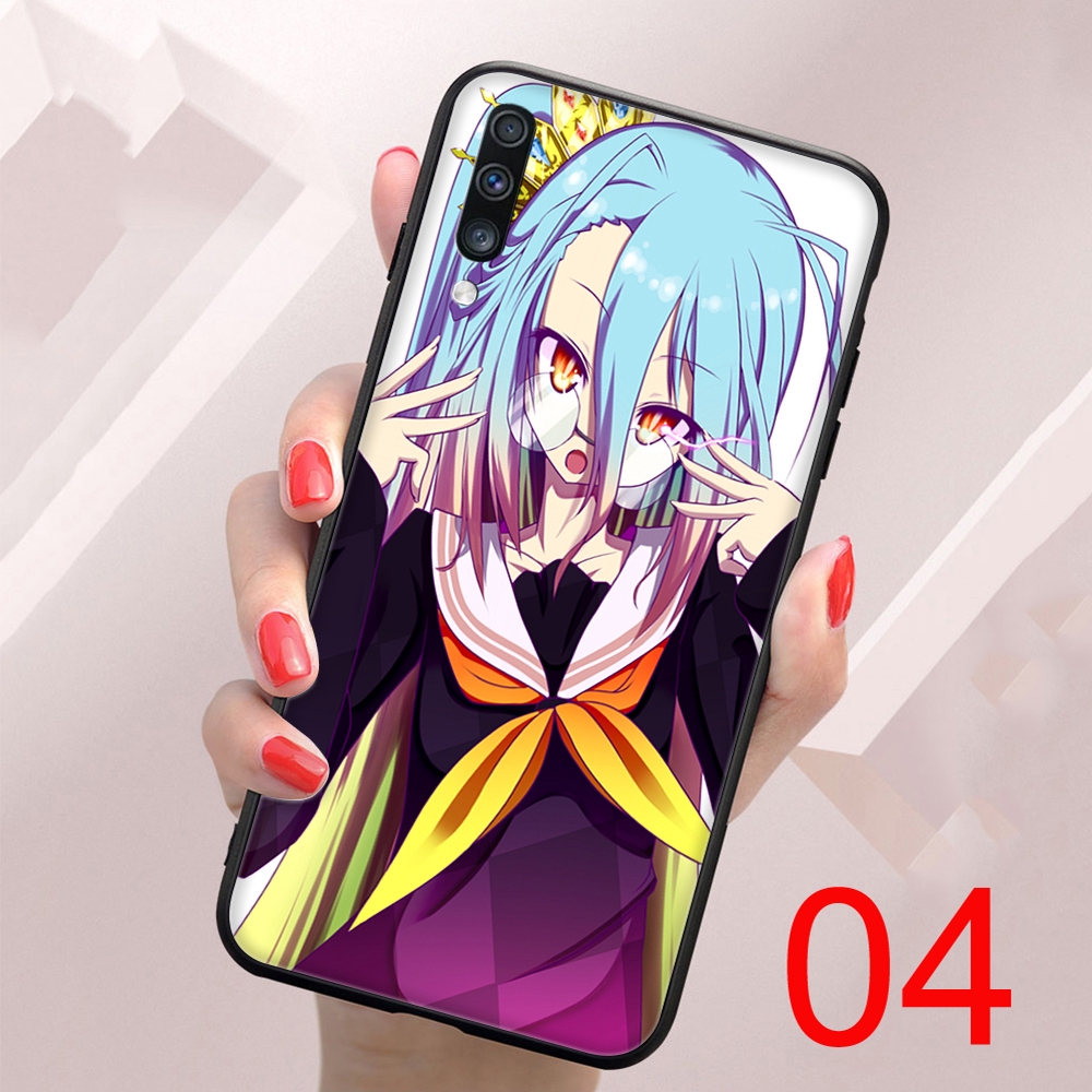 Ốp Điện Thoại Dẻo Viền Đen Họa Tiết Hoạt Hình No Game No Life Cho Samsung A10 A10S A20 A30 A20E A20S A30S A50 A50S A70 A70S