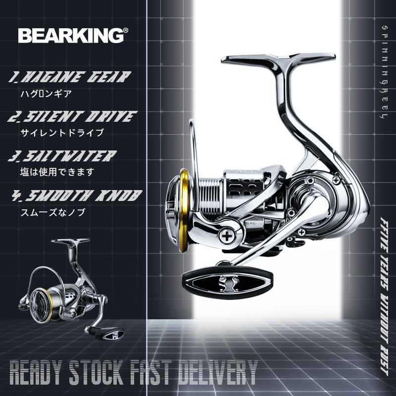 Máy Câu Cá BEARKING X 1000 5.1: 1 2000- 5000 5.5: 1 15kg Chuyên Nghiệp