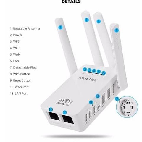 Bộ Phát Wifi Pix-Link 300m Ap Lv-Wr09 - White 0512 | BigBuy360 - bigbuy360.vn