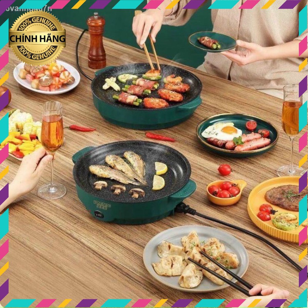 Chảo nướng điện mini,bếp nướng điện 26cm SHANBAN(HOT 2022)