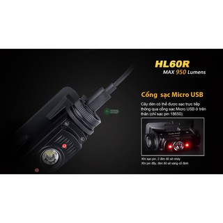 Đèn pin Fenix HL60R