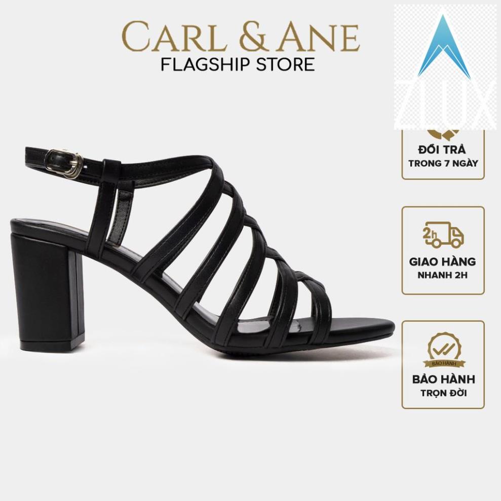 ️🎽 Carl & Ane - Sandal cao gót nữ kiểu dáng chiến binh thời trang màu đen _ CS001 ️🎽